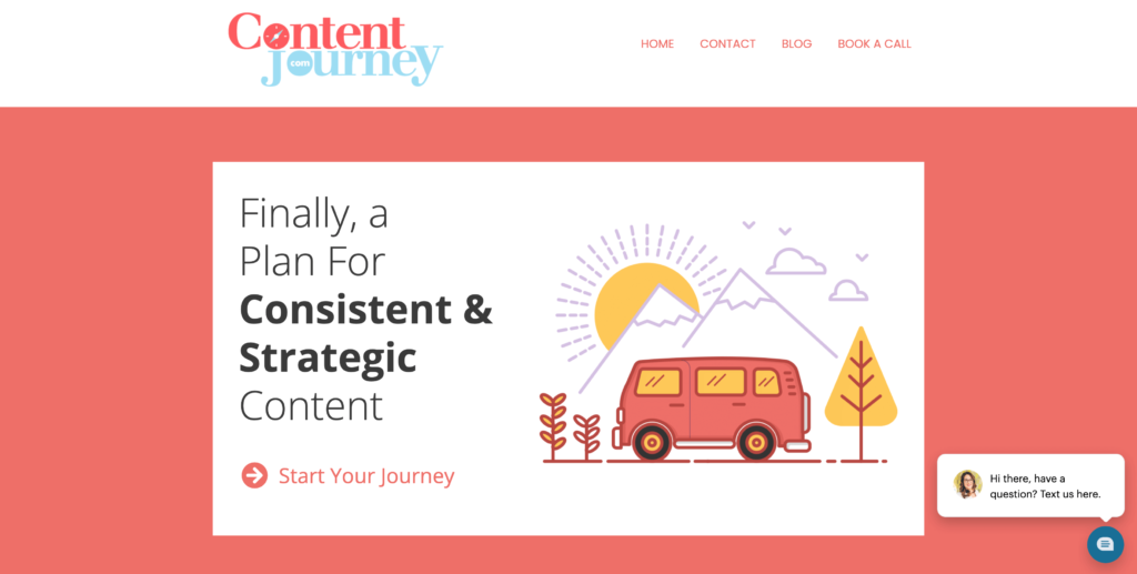 Content Journey's website